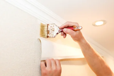 Pose de papier peint à Lonrai — revêtements muraux et toiles de verre
